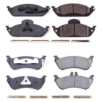 PowerStop® - Z17 Evolution Plus™ Ceramic Front and Rear Disc Brake Pad Set