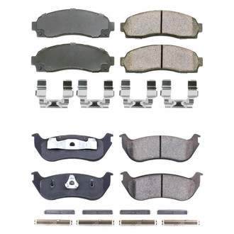 PowerStop® - Z17 Evolution Plus™ Ceramic Front and Rear Disc Brake Pad Set