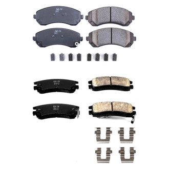 PowerStop® - Z17 Evolution Plus™ Ceramic Front and Rear Disc Brake Pad Set