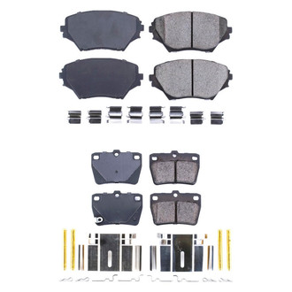 PowerStop® - Z17 Evolution Plus™ Ceramic Front and Rear Disc Brake Pad Set