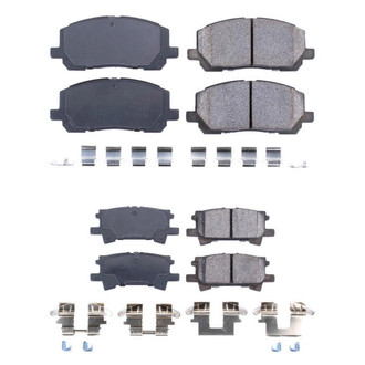 PowerStop® - Z17 Evolution Plus™ Ceramic Front and Rear Disc Brake Pad Set