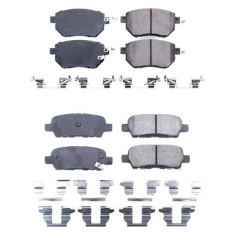 PowerStop® - Z17 Evolution Plus™ Ceramic Front and Rear Disc Brake Pad Set