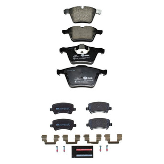 PowerStop® - Euro-Stop™ Semi-Metallic Front and Rear Disc Brake Pad Set