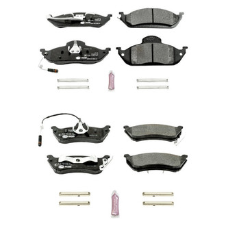 PowerStop® - Euro-Stop™ Semi-Metallic Front and Rear Disc Brake Pad Set