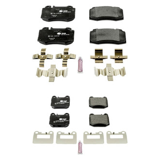 PowerStop® - Euro-Stop™ Semi-Metallic Front and Rear Disc Brake Pad Set