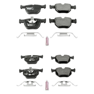PowerStop® - Euro-Stop™ Semi-Metallic Front and Rear Disc Brake Pad Set