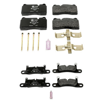 PowerStop® - Euro-Stop™ Semi-Metallic Front and Rear Disc Brake Pad Set
