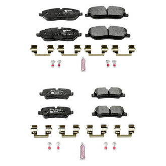 PowerStop® - Euro-Stop™ Semi-Metallic Front and Rear Disc Brake Pad Set
