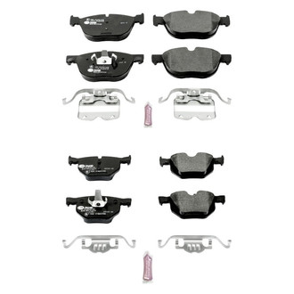 PowerStop® - Euro-Stop™ Semi-Metallic Front and Rear Disc Brake Pad Set