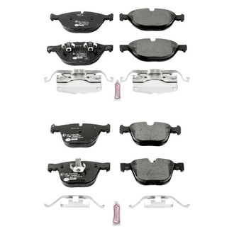 PowerStop® - Euro-Stop™ Semi-Metallic Front and Rear Disc Brake Pad Set
