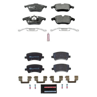 PowerStop® - Euro-Stop™ Semi-Metallic Front and Rear Disc Brake Pad Set
