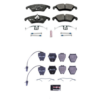 PowerStop® - Euro-Stop™ Semi-Metallic Front and Rear Disc Brake Pad Set