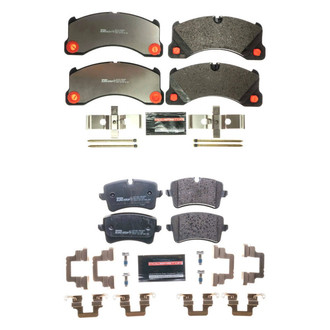 PowerStop® - Euro-Stop™ Semi-Metallic Front and Rear Disc Brake Pad Set