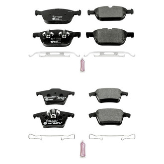 PowerStop® - Euro-Stop™ Semi-Metallic Front and Rear Disc Brake Pad Set