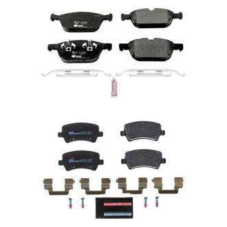 PowerStop® - Euro-Stop™ Semi-Metallic Front and Rear Disc Brake Pad Set