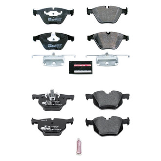 PowerStop® - Euro-Stop™ Semi-Metallic Front and Rear Disc Brake Pad Set