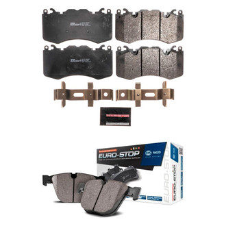 PowerStop® - Euro-Stop™ Semi-Metallic Front and Rear Disc Brake Pad Set