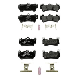 PowerStop® - Euro-Stop™ Semi-Metallic Front and Rear Disc Brake Pad Set