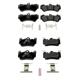 PowerStop® - Euro-Stop™ Semi-Metallic Front and Rear Disc Brake Pad Set