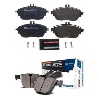 PowerStop® - Euro-Stop™ Semi-Metallic Front and Rear Disc Brake Pad Set