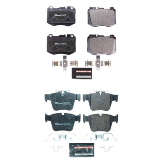 PowerStop® - Euro-Stop™ Semi-Metallic Front and Rear Disc Brake Pad Set