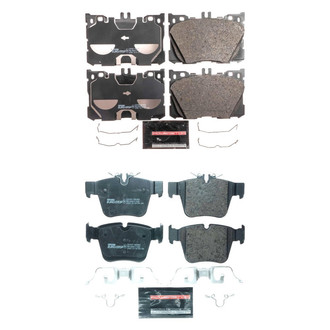 PowerStop® - Euro-Stop™ Semi-Metallic Front and Rear Disc Brake Pad Set