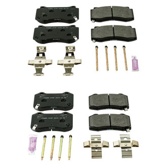 PowerStop® - Track Day Carbon-Fiber Metallic Front and Rear Brake Pad Set