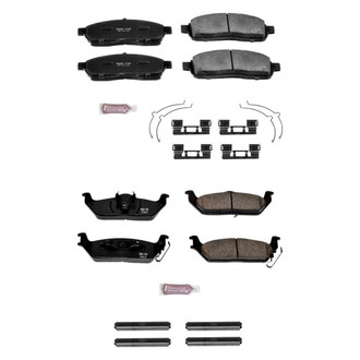PowerStop® - Z23 Evolution Sport Performance Carbon-Fiber Ceramic Front and Rear Brake Pad Set