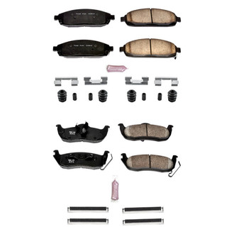 PowerStop® - Z23 Evolution Sport Performance Carbon-Fiber Ceramic Front and Rear Brake Pad Set