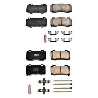 PowerStop® - Z23 Evolution Sport Performance Carbon-Fiber Ceramic Front and Rear Brake Pad Set