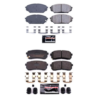PowerStop® - Z23 Evolution Sport Performance Carbon-Fiber Ceramic Front and Rear Brake Pad Set