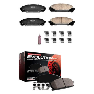PowerStop® - Z23 Evolution Sport Performance Carbon-Fiber Ceramic Front and Rear Brake Pad Set