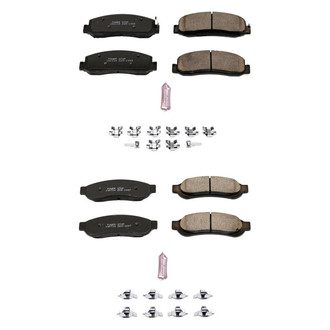 PowerStop® - Z23 Evolution Sport Performance Carbon-Fiber Ceramic Front and Rear Brake Pad Set