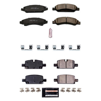 PowerStop® - Z23 Evolution Sport Performance Carbon-Fiber Ceramic Front and Rear Brake Pad Set