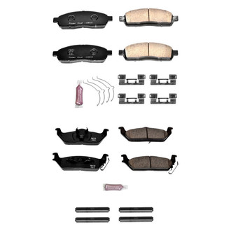 PowerStop® - Z23 Evolution Sport Performance Carbon-Fiber Ceramic Front and Rear Brake Pad Set