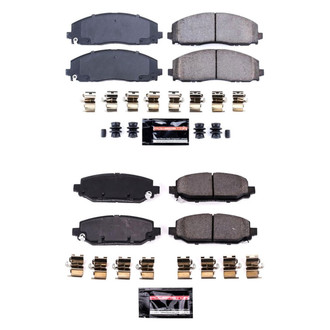PowerStop® - Z23 Evolution Sport Performance Carbon-Fiber Ceramic Front and Rear Brake Pad Set