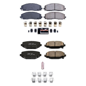 PowerStop® - Z23 Evolution Sport Performance Carbon-Fiber Ceramic Front and Rear Brake Pad Set