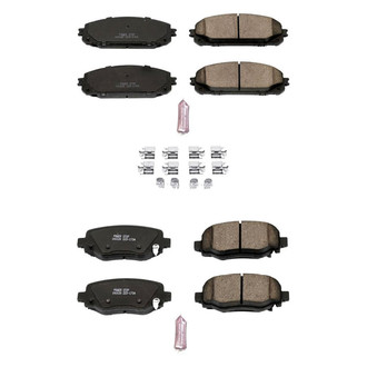 PowerStop® - Z23 Evolution Sport Performance Carbon-Fiber Ceramic Front and Rear Brake Pad Set