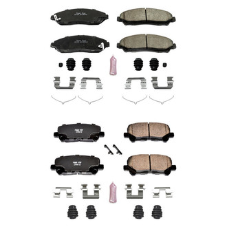 PowerStop® - Z23 Evolution Sport Performance Carbon-Fiber Ceramic Front and Rear Brake Pad Set