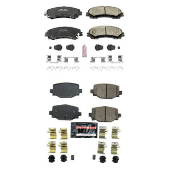 PowerStop® - Z23 Evolution Sport Performance Carbon-Fiber Ceramic Front and Rear Brake Pad Set