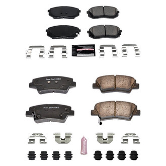 PowerStop® - Z23 Evolution Sport Performance Carbon-Fiber Ceramic Front and Rear Brake Pad Set