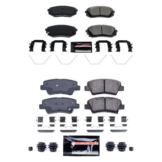 PowerStop® - Z23 Evolution Sport Performance Carbon-Fiber Ceramic Front and Rear Brake Pad Set