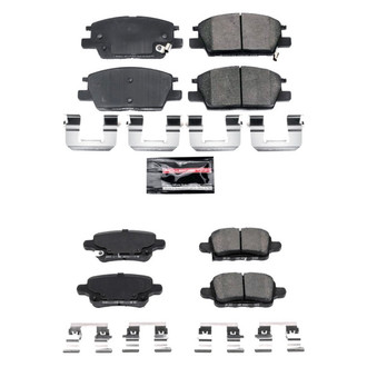 PowerStop® - Z23 Evolution Sport Performance Carbon-Fiber Ceramic Front and Rear Brake Pad Set