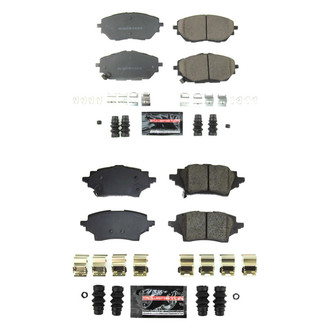 PowerStop® - Z23 Evolution Sport Performance Carbon-Fiber Ceramic Front and Rear Brake Pad Set