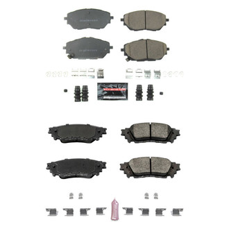 PowerStop® - Z23 Evolution Sport Performance Carbon-Fiber Ceramic Front and Rear Brake Pad Set