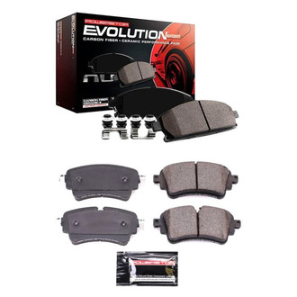 PowerStop® - Z23 Evolution Sport Performance Carbon-Fiber Ceramic Front and Rear Brake Pad Set