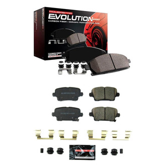 PowerStop® - Z23 Evolution Sport Performance Carbon-Fiber Ceramic Front and Rear Brake Pad Set