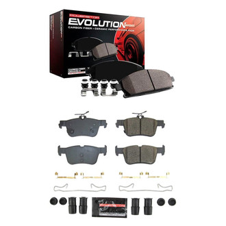 PowerStop® - Z23 Evolution Sport Performance Carbon-Fiber Ceramic Front and Rear Brake Pad Set