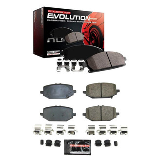PowerStop® - Z23 Evolution Sport Performance Carbon-Fiber Ceramic Front and Rear Brake Pad Set