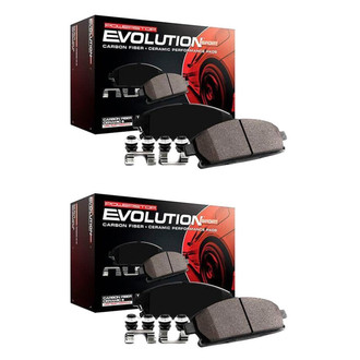 PowerStop® - Z23 Evolution Sport Performance Carbon-Fiber Ceramic Front and Rear Brake Pad Set